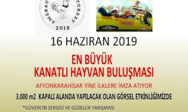 En Büyük Kanatlı Hayvan Sergisi Afyonkarahisar'da gerçekleşiyor.