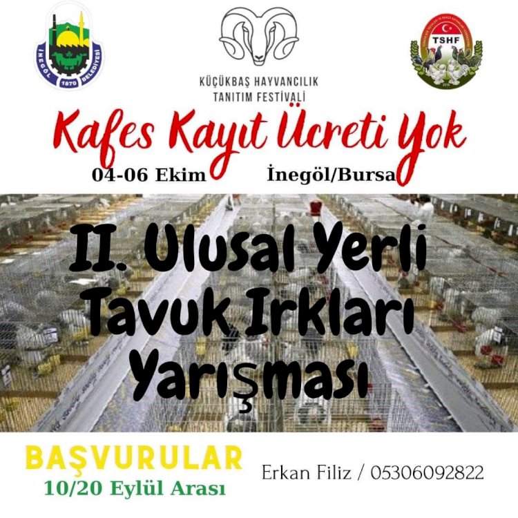 2. Ulusal Yerli Tavuk Irkları Gösterisi (04-06 Ekim 2024 / İnegöl - BURSA)